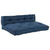 vidaXL Pallet dīvāna spilvens 2 gab. Audums Indigo 120 x 80 x 38 cm