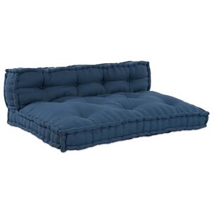 vidaXL Pallet dīvāna spilvens 2 gab. Audums Indigo 120 x 80 x 38 cm
