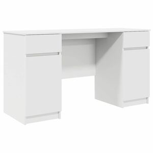 vidaXL Galds Balts Inženierijas koks 140 x 49 x 76 cm