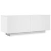 vidaXL TV skapītis, balts, 100x35x40 cm, inženierijas koks