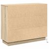 vidaXL LED sānu galds Sonoma ozols 90 x 32 x 75 cm Inženierijas koks