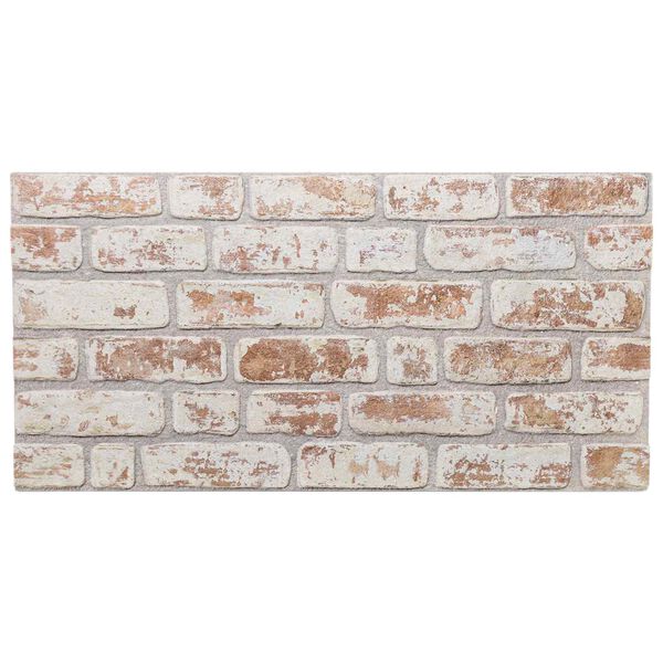 vidaXL Sienas paneļi 10 pcs Sarkana un balta 100 x 50 cm EPS putas