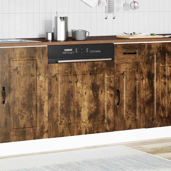 vidaXL trauku mazgājamās ma&scaron;īnas panelis Kalmar ozolkoka 60x1,5x67 cm