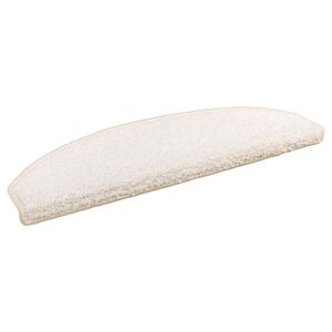 vidaXL Pa&scaron;līmējo&scaron;i paklāji kāpnēm 15 gab. 80 x 24,5 x 3,5 cm Balts