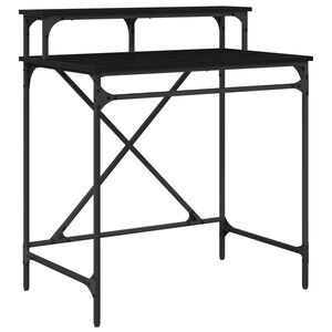 vidaXL Galds Melns ozolkoks 80 x 50 x 90 cm Inženierijas koks