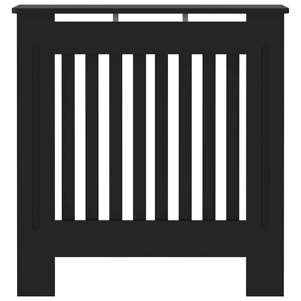 vidaXL radiatora pārsegs, melns MDF, 78 cm