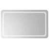 vidaXL LED vannas spogulis Caurspīdīgs 100 x 60 cm rūdīts stikls