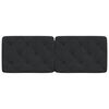 vidaXL galvgaļa spilvens, melns, 120 cm, samts