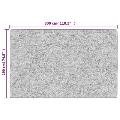 vidaXL paklājs, 190x300 cm, tekstilmozaīka, mazgājams, neslīdošs
