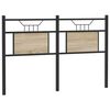 vidaXL rezerves galvgalis, ozolkoka krāsa, 140 cm, inženierijas koks, tērauds