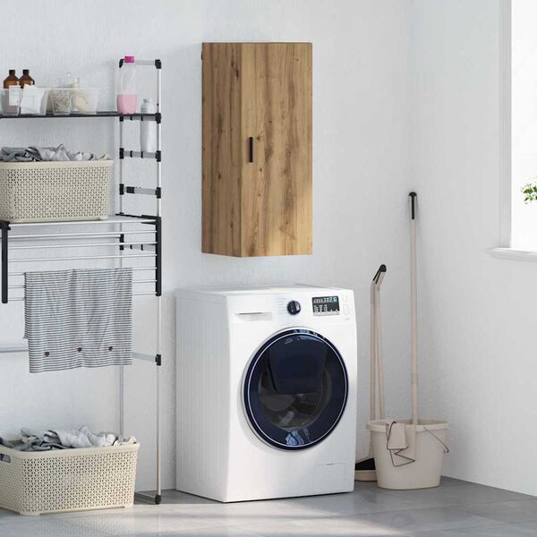 vidaXL Sienas skapis Artisānā ozols 34,5 x 34 x 90 cm