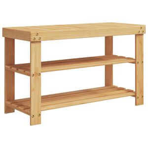 vidaXL 3 līmeņu apavu plaukts, 70x27,5x45 cm, bambuss