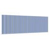 vidaXL Izvelkams jumtiņ&scaron; Zila un balta 400 &times; 300 cm