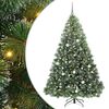 vidaXL Mākslīgā Ziemassvētku eglīte su 300 LED Zaļa 210 cm PE un PVC