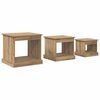 vidaXL Kafijas galdiņ&scaron; 3 pcs Artisānā ozols 48 x 45 x 45 cm
