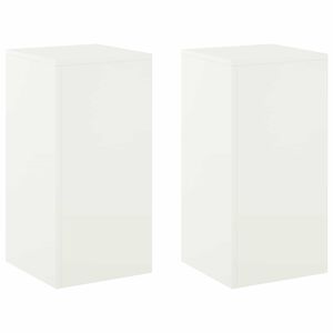 vidaXL Augu statīvs 2 pcs Balts 30 x 30 x 60 cm Tērauds