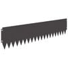 vidaXL Zāliena Apmale 20 pcs 103 x 25 cm Tērauds Melns