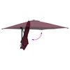 vidaXL Dārza parasols Bordo sarkans 248,5 x 247,5 x 160 cm