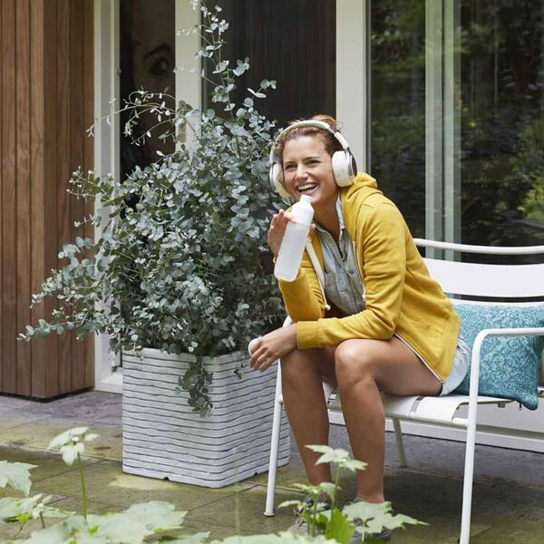 Capi puķu kaste Nature Row, kvadrāta, 40x40 cm, ziloņkaula, PKRWI903