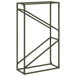 vidaXL malkas plaukts olīvzaļ&scaron; 60x25x100 cm auksti velmēts tērauds