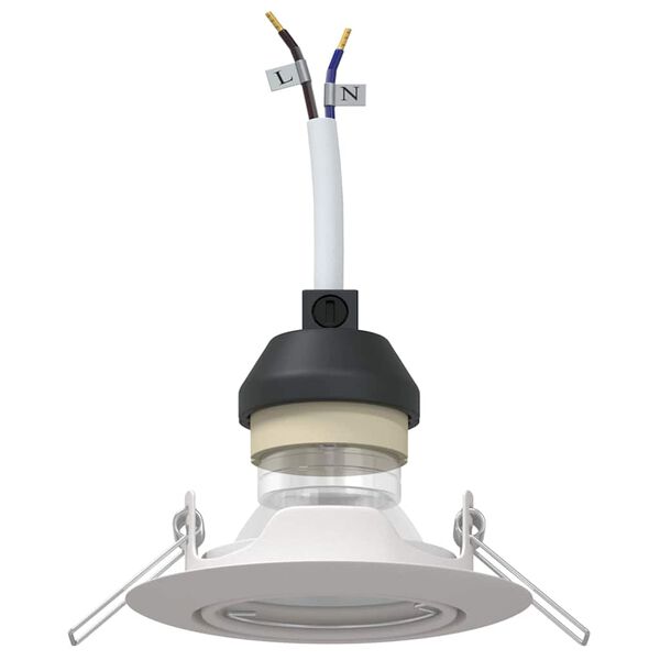 vidaXL Prožektors 6 pcs Balts 9 x 9 x 2.5 cm Metāla