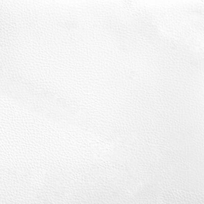 vidaXL galvgaļa spilvens, balts, 80 cm, mākslīgā āda