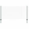 vidaXL Se&scaron;stūra žogs ar stabu 50 x 1,2 m PVC pārklāts tērauds Zaļa
