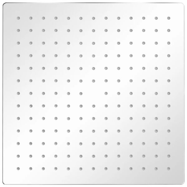 vidaXL lietus dušas galva, nerūsējošais tērauds, 30x30 cm, kvadrāta