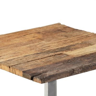 vidaXL kafijas galdiņš, 55x55x40 cm, pārstrādāts masīvkoks