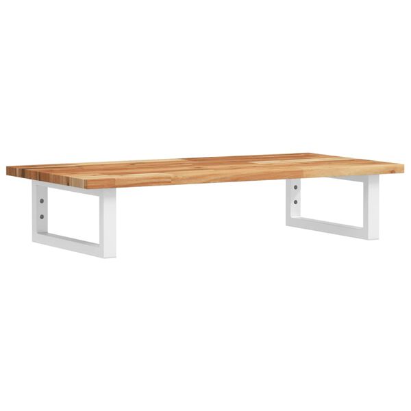 vidaXL izlietnes plaukts, stiprināms pie sienas, tērauds, akācija