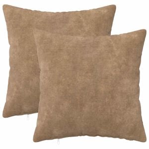 vidaXL Spilvenu pārvalks 2 pcs HEERLEN Pelēkbrūna 30 x 30 cm