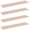 vidaXL Peldējo&scaron;ais plaukts 4 pcs Rozā 100 x 18 x 2,5 cm Tērauds