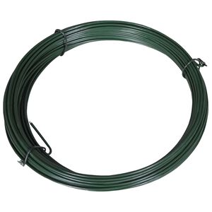 vidaXL žoga sasaistes stieple, 25 m, 1,4/2 mm, zaļ&scaron; tērauds
