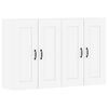 vidaXL sienas skapī&scaron;i, 2 gab., balti, inženierijas koks