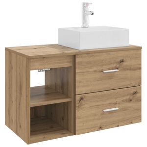 vidaXL Vannas istabas mēbeļu komplekts 2 gab. Artisan Ozols