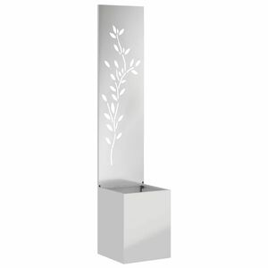 vidaXL Dārza privātuma ekrāns Sudraba 32 x 32 x 150 cm Cinkots tērauds