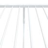 vidaXL gultas rāmis ar galvgali un kājgali, balts metāls, 75x190 cm