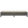 vidaXL gultas rāmis bez matrača, tum&scaron;i pelēks samts, 80x200 cm