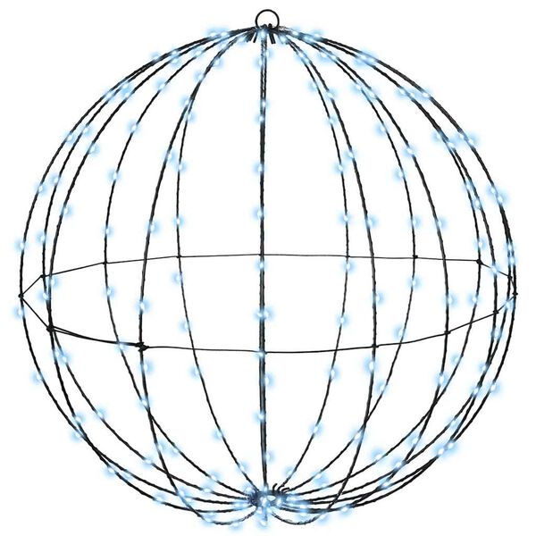 vidaXL Bumba su 384 LED 2 pcs Vēsi balta 59,5 x 59,5 x 63 cm Metāla