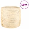 vidaXL virve, 8 mm, 50 m, 100% sizals