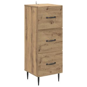 vidaXL Atvilktņu skapis Artisan Ozols 33 x 34,5 x 89,5 cm