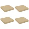 vidaXL 4-daļīgi sēdekļa spilveni VUGHT 4 pcs 100% poliesters Bē&scaron;a