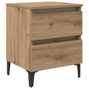 vidaXL Nakts skapītis Artisānā ozols 40 x 35 x 50 cm Inženierijas koks