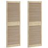 vidaXL Kabeļa Durvis ar durvīm 2 pcs Dabiska 140.5 x 2 x 59.5 cm