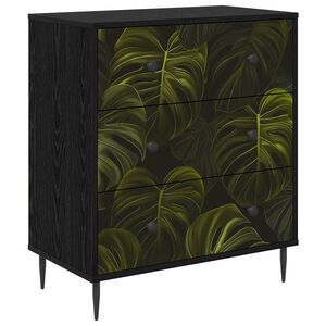 vidaXL Drīzā rokas ELBURG Palmu lapu druka 66 x 36,5 x 76 cm