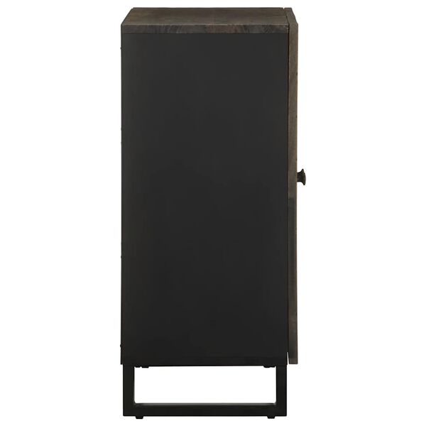 vidaXL kumode, melns, 60x33x75 cm, mango masīvkoks