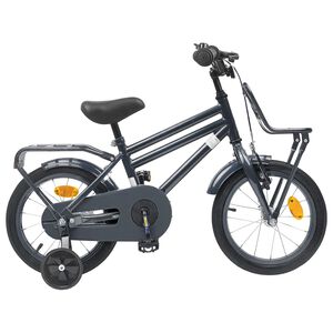 vidaXL Bērnu Velosipēds 12 Collas no 2-4 gadiem Tum&scaron;i pelēka