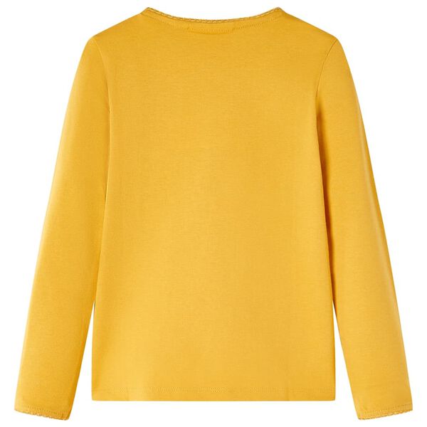 Bērnu krekls ar garām piedurknēm, dzeltenbrūns, 92