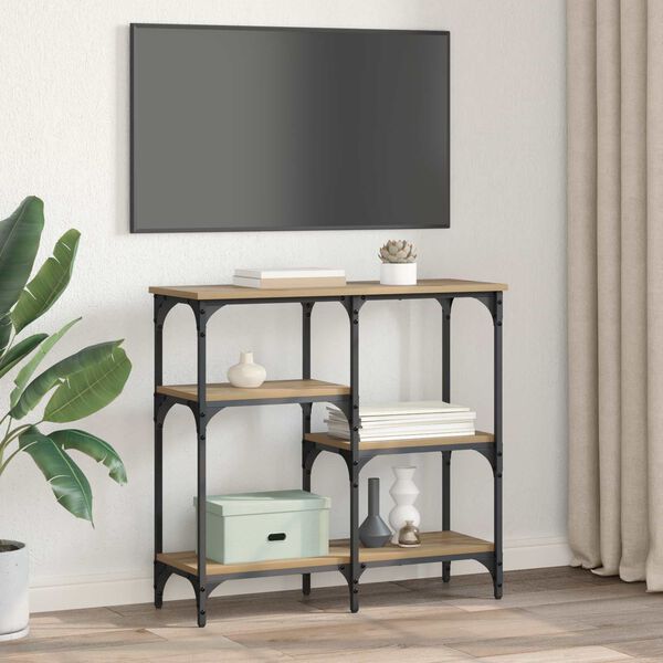 vidaXL Konsoles galds Artisānā ozols 80 x 29 x 75 cm Inženierijas koks