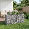 vidaXL Gabions pacelta gulta Sudraba 170 x 50 x 80 cm Cinkots tērauds